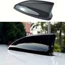 for CR-V CRV 2023 2024 2025 2026, Car Shark Fin Antenna Topper Cover Trim Exterior Decoration Sticker - Glossy Black