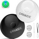 Air-Tags-2 Pack, Smart Air Tracker Tag, Bluetooth Tracker for Apple Find My (iOS Only), Waterproof Key Finder Tracking Device for Kids Keys Luggage Bags Wallets Pets and More - Black&White