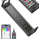Pawfly Aquarium Light for Plants, 20 W Bluetooth Fish Tank Light, Full Spectrum Aquarium Lights for 18"-24" Fish Tanks, Extendable 24/7 LED Lights with Timer Modes & Adjustable Brightness (App control)