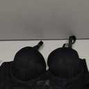 Strapless Push Up Bra for Women Padded Underwire Support Convertible Lace Longline Bombshell Bras (36C, Black)