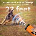 Dog Barking Deterrent Device with Dual Sonic Modes, Flashlight & Strobe  Handheld Anti-Bark Trainer for Small/Medium/Large Dogs, Safe & No-Shock Bark Control
