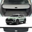 AUXKO Retractable Cargo Cover for Chevrolet Equinox/GMC Terrain 2026-2025, Trunk Cover Luggage Security Cover for 2026 2025 Chevy Equinox/GMC Terrain Shade Anti-Peeping Privacy Screen, Carbon Fiber