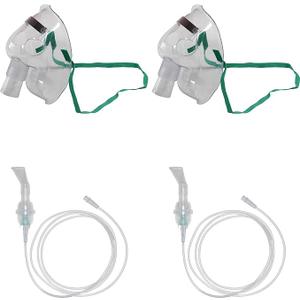 Pediatric & Ault Aerosol Mask with 6cc Cup 7' Standard Tube Connector Replacement Kit for Adult and Kit Oxygen Mask