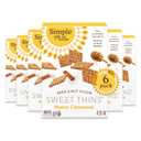 Simple Mills Honey Cinnamon Seed & Nut Flour Sweet Thins, Paleo Friendly & Delicious Sweet Thin Cookies, Good for Snacks, Nutrient Dense, 4.25oz, Pack of 6, BB JUL162026