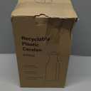 Plastic 4 Pack Large 50 Oz Water Carafe with Flip Top Lid, Square Base Juice Containers, Clear Plastic Pitcher - for Water, Iced Tea, Juice, Lemonade, Milk, Cold Brew and Mimosa Bar - HAND WASH ONLY