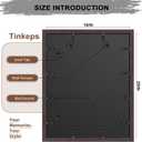 16x20 Frames as Poster Frames, 1.37-In Wide MDF Frame with Plexiglass, 16 x 20 Picture Frames for Wall, Walnut Brown