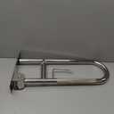 Handicap Grab Bar, 23.6 Inch Stainless Steel Toilet Safety Rails, Disabled Flip-Up Bathroom Grab Bars with Paper Holder, Anti-Slip Toilet Handrails Hand Grips Handicap Grab Bars for Elderly