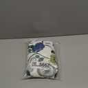 Ottoman Cover Square Slipcovers Printed,Stretch Footrest Stool Cover for Ottoman Square,Soft Foot Stool Cover Protector with Nonslip Elastic Bottom (Medium,Flower C) (M Length&Width:30-38",Height:14-20")