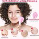 2 x 2 Packs Silicone Face Scrubber Exfoliator, Face Mask Brush Applicator, Facial Cleansing Brush, Pore Cleaning Brush, Pore Scrubber for Face