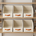 Storage Bins Off-White 6-Count, 7"x10"x14" 
