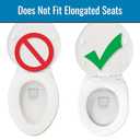 HealthSmart Enhanced Comfort 5" Raised (Round) Toilet Seat Riser 5 Slip Resistant Pads FSA/HSA Eligible Toilet Seat Risers for Seniors Padded Toilet Seat Elevation 15.7 x 15.2 x 6.1