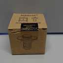 Hibbent Upgraded 3 in 1 Bathroom Sink Drain Strainer, Universal Pop Up Stopper with Removable Stainless Steel Filter Basket Hair Catcher, Sink Plug for 1.1''~2.36'' Basin, Brass Bullet Core, Chrome