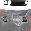 Center Console Dashboard Decorative Panel Trim Cover Kit Compatible with 2024-2026+ Jeep Wrangler JL JLU & Jeep Gladiator JT(Carbon Fiber)
