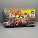 Monster Jam Smash & Bash SmashBot Playset with Launcher, Exclusive 1:64 Scale Monster Truck, 15-Inch Repairable Robot, Kids Toys for Boy and Girls Ages 3 and up