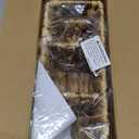 Niuirt Wicker Party Silverware Caddy, Small Water Hyacinth Plastic Cutlery Utensil Holder, Hand Woven with Handles, Kitchen Countertop and Picnic flatware Organizer