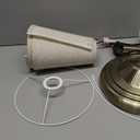 Swing Arm Floor Lamp, Brass Floor Lamps for Living Room with 180 Adjustable Cantilever, Beige Linen Lampshade, Mid Century Floor Lamp for Bedroom Office Home Nursery Study Room Hotel(Bronze)