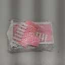 Tooth Fairy Door Kit Mini Wooden Tooth Fairy Door with Accessories Fairy Tale Education Learning Toy for Girls Dollhouse Mini Garden Decoration DIY Craft Activities (Pink)