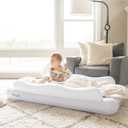 Regalo Inflatable Toddler Travel Bed with Safety Rail Bumpers, Portable Toddler Air Mattress with Pump & Carry Bag, Foldable Kids Bed for Travel, Camping & Sleepovers, Ages 25
