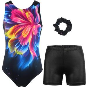 MODAFANS Gymnastics Leotards for Girls Sparkly Dance Unitards Biketards Black Activewear for Girls 4-13Years (10-11 Years, Dazzling Flower Set) MODAFANS Gymnastics Leotards for Girls Sparkly Dance Unitards Biketards Black Activewear for Girls 4-13Years (10-11 Years, Dazzling Flower Set)