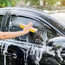 2 Pack 14 Inch Car Drying Squeegee Yellow Longer Silicone Water Squeegee Window Shower Blade Automotive Squeegees Flexible Auto T-bar Rubber Squeegees for Car Windshield Glass Bathroom Wash Tool
