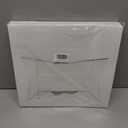 ONE MORE [15-Pack] 14 x10 x 3inch White Lock Corner Window Bakery Cookie Boxes, Large Paperboard Container with PVC Windows for Pie