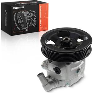 A-Premium Power Steering Pump, with Pulley, Compatible with Volvo XC90 2005 2006 2007 2008 2009 2010 2011, 4.4L Gas