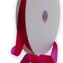 Rose Pink Velvet Ribbon 7/8 Inch Single Face Nylon for Gift Wrapping, Hair Bows, Choker, Wedding Decorations, Cafts, Bouquet - 25 Yards