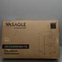 VASAGLE 2-Drawer File Cabinet, Small Rolling Filing Cabinet for Home Office, Printer Stand, for A4, Letter-Size Documents, 15.7 x 16.5 x 27.6 Inches, Snow White UOFC040W46