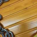 SELEWARE Hanging Wooden Swing Seat, 17.5" x 8.2", 2 Carabiners, Tree Swing for Adults and Kids, Indoor or Outdoor Backyard, 500 lbs Capacity