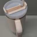 STANLEY Quencher H2.0 Tumbler with Handle and Straw 40 oz Flowstate 3-Position Lid Cup Holder Compatible for Travel Insulated Stainless Steel Cup BPA-Free Rose Quartz 2.0