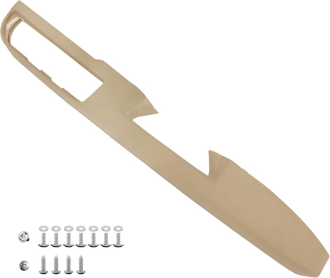 KAIRAY 80994 Front Right Passenger Side Armrest, Door Panel Compatible with Chevy Silverado Avalanche Suburban GMC Sierra Yukon 2010-2014, Door Release Handle Above Armrest 27 in, Tan GM# 84127280