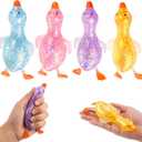 Duck Squishy, Fidget, 4Pcs Slow Rising Squishy for Stress Relief and Anxiety Relief, Soft Fidget Squishy for Office and Classroom Focus, Squeezy Fidget Squishies for Birthday Gifts and Party Favor