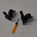 Luggage Wheels Replacement for Suitcase, Replacement Luggage Wheels Repair Suitcase Bag Parts Spinner Casters Black A Pair 2 pcs