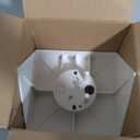 Fan Mounting Box, Ceiling Fan Mounting Bracket, Ceiling Fan Mounting Box, Ceiling Fan Mounting Kit, Fan Mounting Bracket, Fits cathedral Ceiling Angles of 80 or Up, White,1-Pack