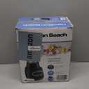 Hamilton Beach Wave Action Blender for Smoothies, Stainless Steel Ice Sabre Blades, 40oz Glass Jar, 800 Watts, Quiet Design, Black (58175)