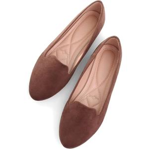SAILING LU Women Round Toe Flats Comfortable Fashion Ballet Flat Shoes for Women Dressy Slip-ons Loafers (9.5)