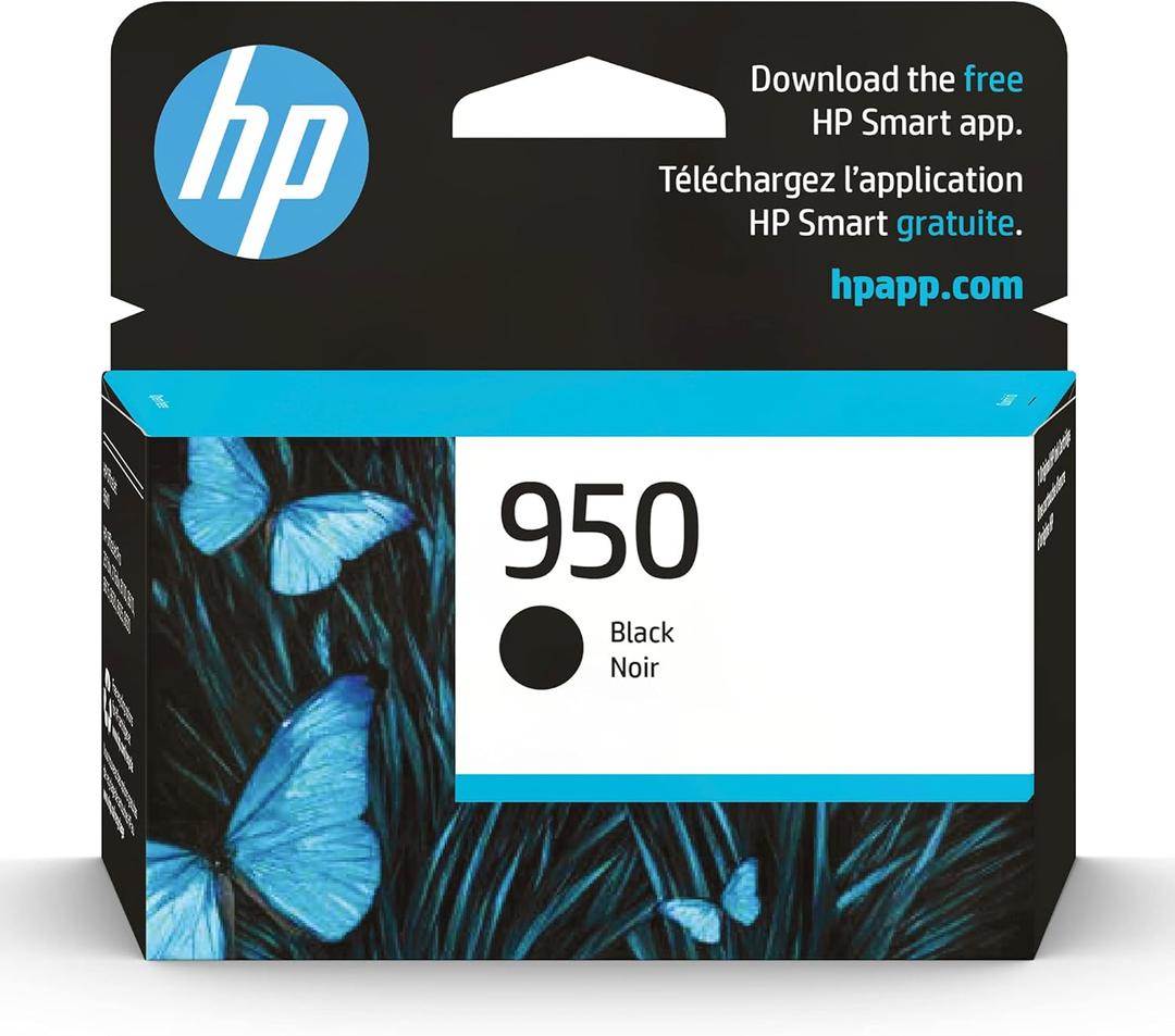 HP 950 Black Ink Cartridge | Works with OfficeJet 8600, OfficeJet Pro 251dw, 276dw, 8100, 8610, 8620, 8630 Series | Eligible for Instant Ink | CN049AN