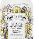 Poo-Pourri Before-You-Go Toilet Spray Refill, Original Citrus, 16 Fl Oz, Up to 800 Uses, Bathroom Odor Deodorizer with Essential Oils for Home or Work, Lemon, Bergamot and Lemongrass Scent