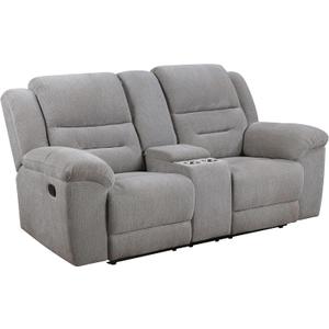 Coaster Home Furnishings Gilson Chenille Upholstered Reclining Loveseat Grey