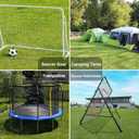 Heavy Duty Trampoline Stakes Anchors High Wind U Type Sharped Ends Safety Ground Anchors Galvanized Steel 11.8 inch for Soccer Goals,Tents and Garden Decorations (Silver)