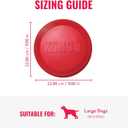 KONG Flyer - Durable Dog Toy for Outdoor Playtime - Natural Rubber Flying Disc, Dog Toy for Fetch - Safer Disc for Healthy Activity - for Medium/Large Dogs