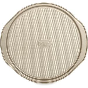 Glad Nonstick Large Pizza Pan for Oven | Round Baking Tray | Textured Cooking Sheet Crisper | Premium Bakeware Series for Home Kitchen