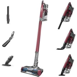 Shark Cordless Vacuum Cleaner, HEPA Filter, Lightweight, Portable, Rechargeable, Pet Hair Pickup, Removable Handheld, Crevice, Upholstery & Dusting Brush Included, 40-min runtime, Red, IZ362H