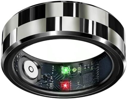 Zyee Syee Smart Ring for Women & Men, Fitness Tracker with Sleep Monitoring, Step Tracker, Blood Oxygen, Heart Rate, Air Gestures, No Subscription Fee, IP68 Waterproof for iOS & Android (Black,#11)