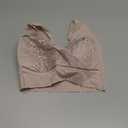 WOWENY Seamless Wirefree Bras for Women Comfortable Padded Back Smoothing Bra Plus Size for Large Breasts (379 Sleep Beige)