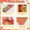 5Pcs Christmas Gingerbread Door Cover Decorations - Porch Banner Front Backdrop Rainbow Rug for Xmas House Classroom Office Outdoor Holiday Party Decor