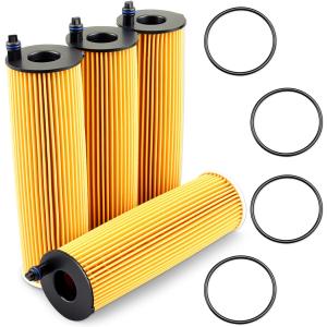 Engine Oil Filter Fit for Mercedes-Benz Sprinter 2500 3500 3500XD 2023 2024, with Gasket Replacement A6541801100 6541801100, 4pack