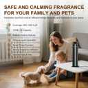 Waterless Scent Diffuser Starter Kit 1000 Sq Ft Coverage, Suitable for Home & Hotel Series Diffuser, Includes 5 Scent Oils, Remote Control, Large Room Essential Oil Diffuser, Ultra Black