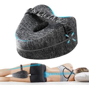Vertdens Leg Pillow, Knee Pillow for Side Sleepers, Leg Pillows for Sleeping, Knee Cushion for Sleeping,Suitable for Relieving Leg, Back, Knee Pain (Grey)