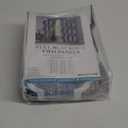 Beauoop 100% Blackout Curtains 108 Inches Long 2 Panels for Bedroom Living Room Blue Grey Moroccan Geo Room Darkening Thermal Insulated Soundproof Grommet Top Window Treatments Drapes, 50x108 Set of 2